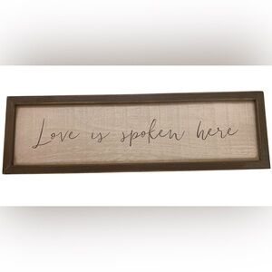 Love is Spoken Here Wall Art